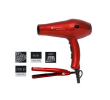 Фен Hairway Ruby Ceramic 2100W + мини-щипцы гофре HW 65W (03049+04099)